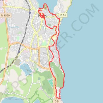 Itinéraire Istres entre ville et nature, distance, dénivelé, altitude, carte, profil, trace GPS