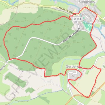 Itinéraire Découverte de Gerberoy, distance, dénivelé, altitude, carte, profil, trace GPS