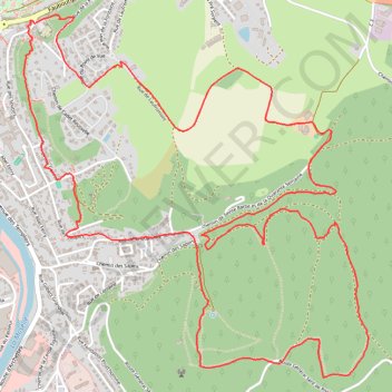 Itinéraire Circuit des Dix - Épinal, distance, dénivelé, altitude, carte, profil, trace GPS