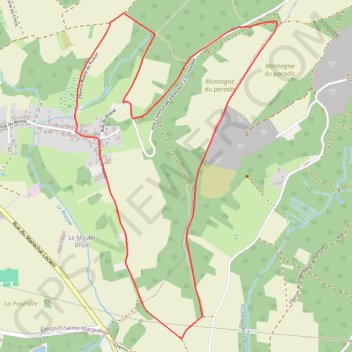 Itinéraire Elincourt-Sainte-Marguerite - Circuit de la Montagne du Paradis, distance, dénivelé, altitude, carte, profil, trace GPS