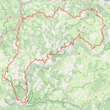 Itinéraire Tour du Causse Sauveterre (Lozère-Aveyron), distance, dénivelé, altitude, carte, profil, trace GPS