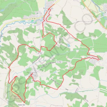Itinéraire Le chemin des vignerons, distance, dénivelé, altitude, carte, profil, trace GPS