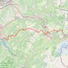Itinéraire Annecy - Chamonix J1, distance, dénivelé, altitude, carte, profil, trace GPS