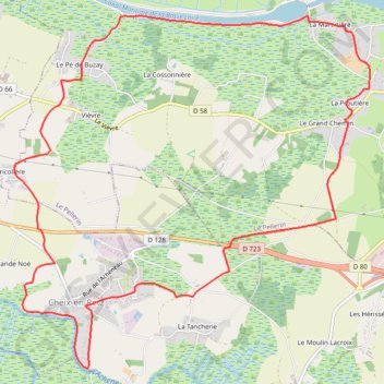 Itinéraire La Martinière (Canal), distance, dénivelé, altitude, carte, profil, trace GPS