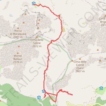 Itinéraire Etape 5 : retour Carnino, distance, dénivelé, altitude, carte, profil, trace GPS