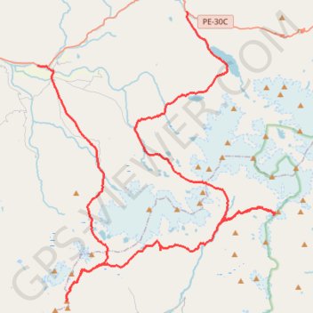 Itinéraire Ocongate Marche à pied, distance, dénivelé, altitude, carte, profil, trace GPS
