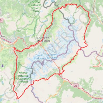 Itinéraire track.json, distance, dénivelé, altitude, carte, profil, trace GPS