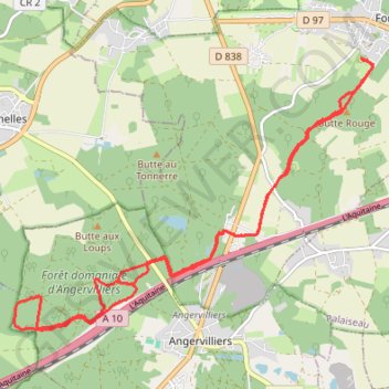 Itinéraire Balade à Cheval, distance, dénivelé, altitude, carte, profil, trace GPS