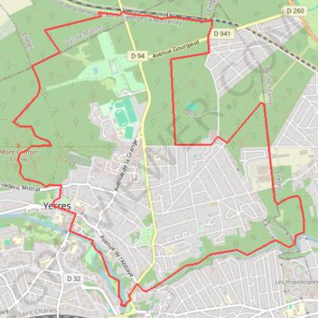 Itinéraire Villecresnes, distance, dénivelé, altitude, carte, profil, trace GPS