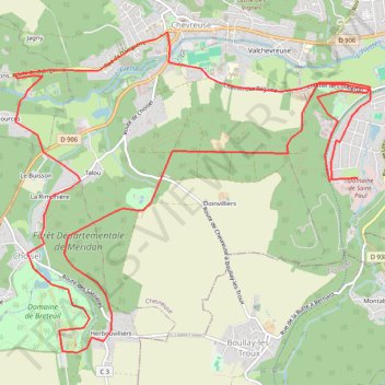 Itinéraire Route des 4 chateaux_1, distance, dénivelé, altitude, carte, profil, trace GPS