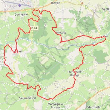 Itinéraire Rando des Sorciers - Le Theil, distance, dénivelé, altitude, carte, profil, trace GPS