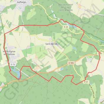Itinéraire Forêt de Rambouillet et Vaux de Cernay, distance, dénivelé, altitude, carte, profil, trace GPS