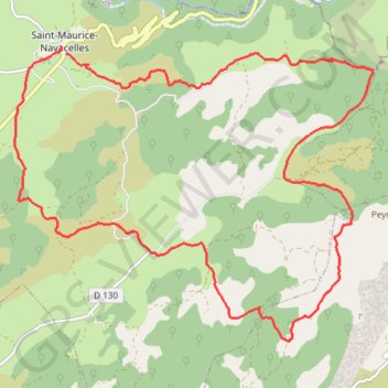 Itinéraire Saint Maurice de Navacelles La Buége, distance, dénivelé, altitude, carte, profil, trace GPS