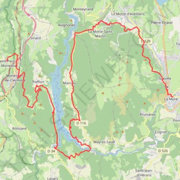 Itinéraire Etape 2 Trièves 2025-20555599, distance, dénivelé, altitude, carte, profil, trace GPS