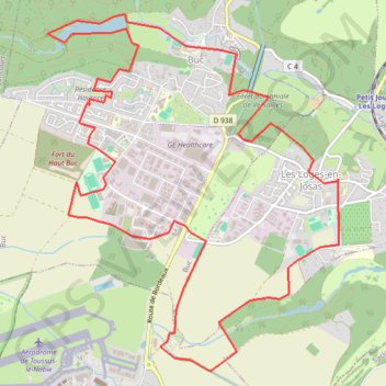 Itinéraire Tour de Buc, distance, dénivelé, altitude, carte, profil, trace GPS