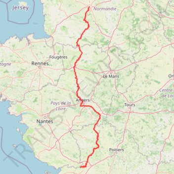 Itinéraire total fini 510km, distance, dénivelé, altitude, carte, profil, trace GPS