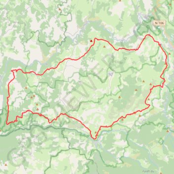 Itinéraire Tour du causse méjean, distance, dénivelé, altitude, carte, profil, trace GPS
