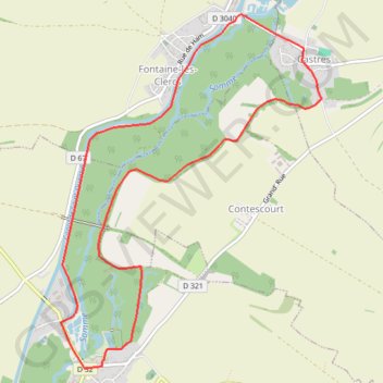 Itinéraire Fontaine, distance, dénivelé, altitude, carte, profil, trace GPS