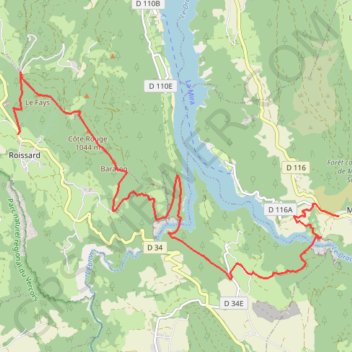 Itinéraire SAVEL ROISSARD PAR LES PASSERELLES, distance, dénivelé, altitude, carte, profil, trace GPS