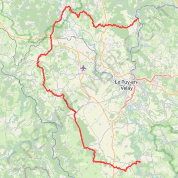 Itinéraire GR40 De Vorey à Goudet (Haute-Loire), distance, dénivelé, altitude, carte, profil, trace GPS