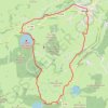 Itinéraire Les trois lacs - Pavin - Montcineyre et Bourdouze, distance, dénivelé, altitude, carte, profil, trace GPS