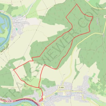 Itinéraire Custines, distance, dénivelé, altitude, carte, profil, trace GPS