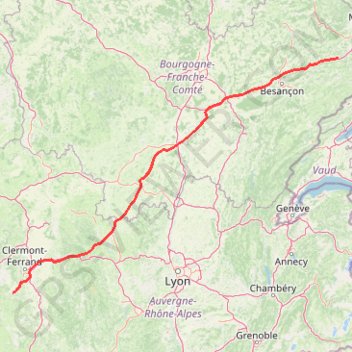 Itinéraire iGO-Route, distance, dénivelé, altitude, carte, profil, trace GPS