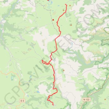 Itinéraire jour4, distance, dénivelé, altitude, carte, profil, trace GPS