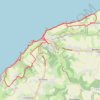 Itinéraire Etretat, distance, dénivelé, altitude, carte, profil, trace GPS