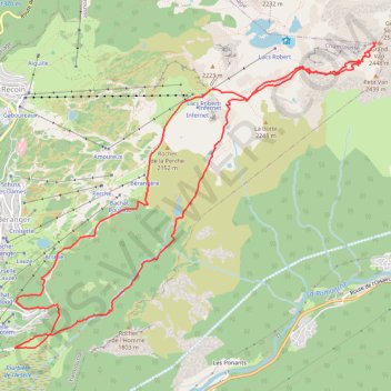 Itinéraire Le Grand Van, distance, dénivelé, altitude, carte, profil, trace GPS