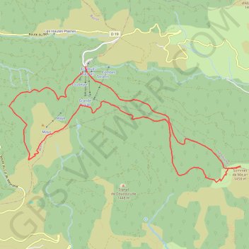 Itinéraire Le Tanargue, distance, dénivelé, altitude, carte, profil, trace GPS