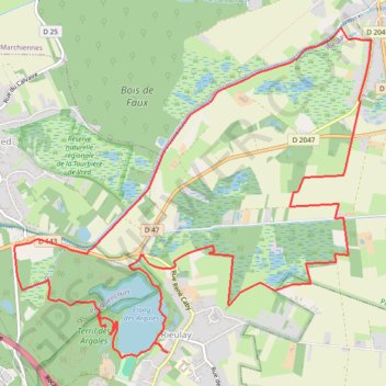 Itinéraire Autour de Rieulay, distance, dénivelé, altitude, carte, profil, trace GPS