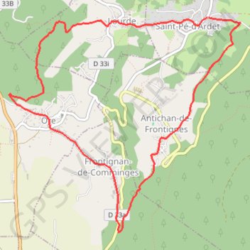 Itinéraire LE TOUR DES FRONTIGNES, distance, dénivelé, altitude, carte, profil, trace GPS