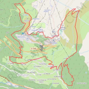 Itinéraire Parcours Permanent Trail la Rosiere Espace San Bernardo, distance, dénivelé, altitude, carte, profil, trace GPS