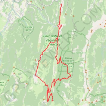 Itinéraire Saint Julien - Saint Agnan - Refuge Pré Rateau - Refuge Charbonnières - Col de Rousset - Montagne de Beure - Col de Rousset - La Chapelle - Saint Julien, distance, dénivelé, altitude, carte, profil, trace GPS
