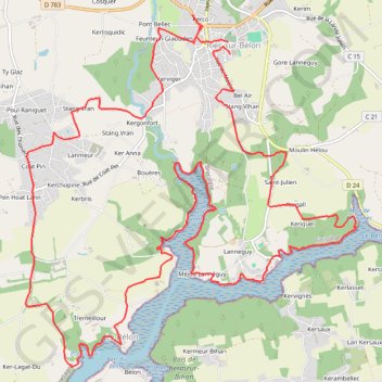 Itinéraire Randonnée des huitres, distance, dénivelé, altitude, carte, profil, trace GPS