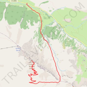 Itinéraire Tracé n°1, distance, dénivelé, altitude, carte, profil, trace GPS