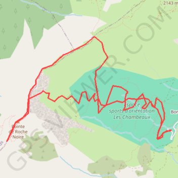 Itinéraire Les Chambeaux, distance, dénivelé, altitude, carte, profil, trace GPS
