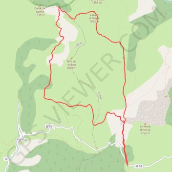 Itinéraire 2017-02-19 13:17:52 Jour, distance, dénivelé, altitude, carte, profil, trace GPS