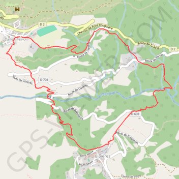 Itinéraire Circuit du Loup, distance, dénivelé, altitude, carte, profil, trace GPS