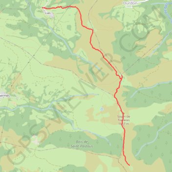 Itinéraire Le Hautacam par Lias, distance, dénivelé, altitude, carte, profil, trace GPS
