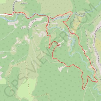 Itinéraire Gorges de Trévans, distance, dénivelé, altitude, carte, profil, trace GPS