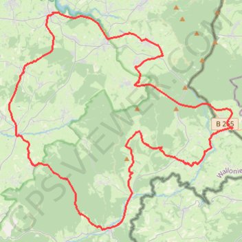 Itinéraire tdch-butg-j1-64kms, distance, dénivelé, altitude, carte, profil, trace GPS