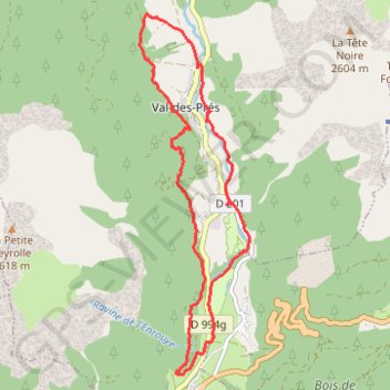 Itinéraire trace, distance, dénivelé, altitude, carte, profil, trace GPS