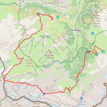 Itinéraire Holle-Sarradet-Espluguettes, distance, dénivelé, altitude, carte, profil, trace GPS