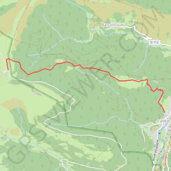 Itinéraire Hourquette 1 (Dup.trace), distance, dénivelé, altitude, carte, profil, trace GPS