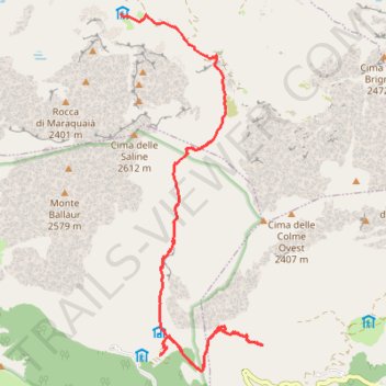 Itinéraire Etape 5 : retour Carnino, distance, dénivelé, altitude, carte, profil, trace GPS