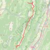 Itinéraire Crolles - Granier, distance, dénivelé, altitude, carte, profil, trace GPS