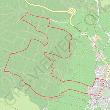 Itinéraire Dans le Bois des Francs par la Combe Pénevelle, distance, dénivelé, altitude, carte, profil, trace GPS