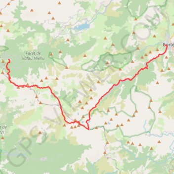 Itinéraire Corté Mont Cinto étape 5, distance, dénivelé, altitude, carte, profil, trace GPS